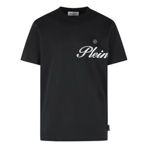 Philipp Plein 'Signature' Black Cotton T-Shirt Men
